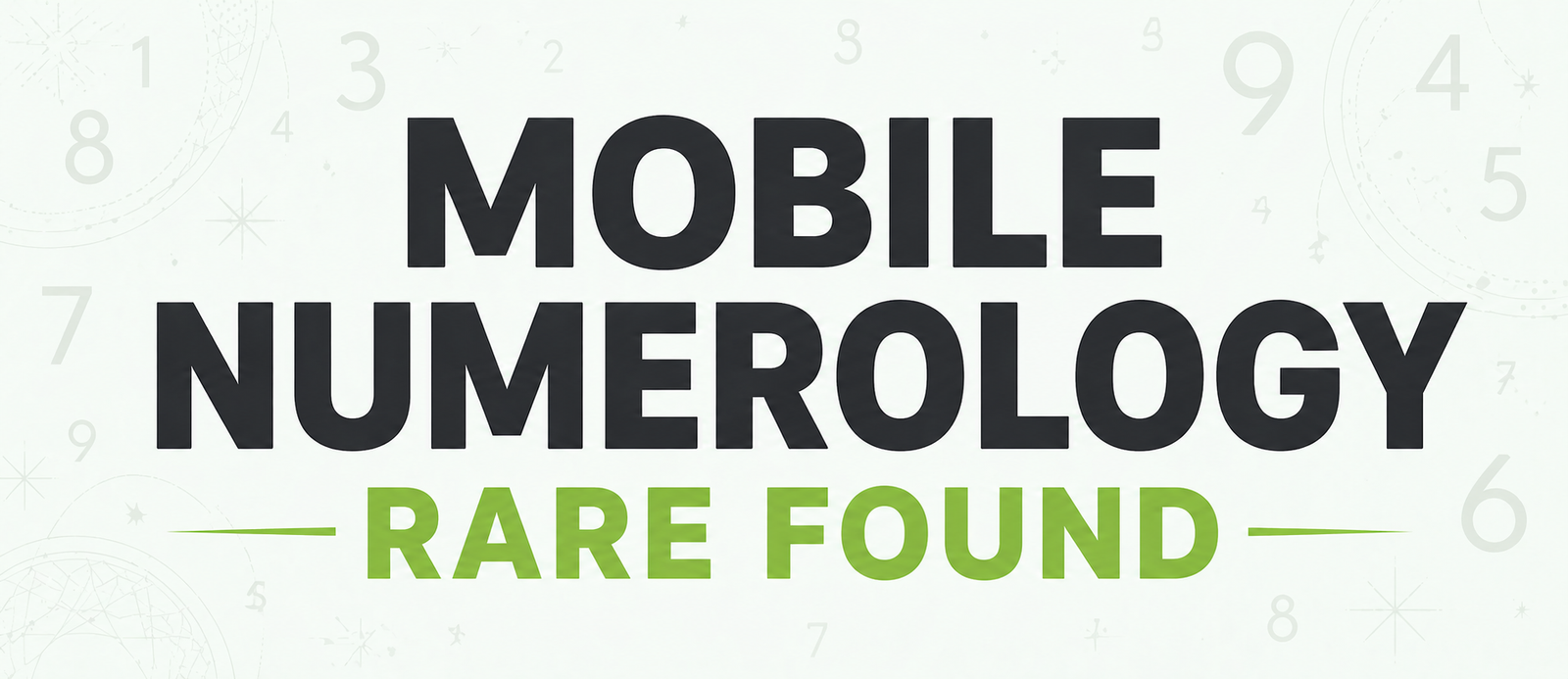 Mobile Numerology Rare